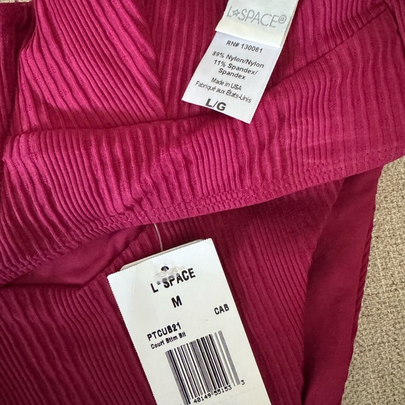 L*Space Red Bikini with Structured Top Design - Picture 5 of 5